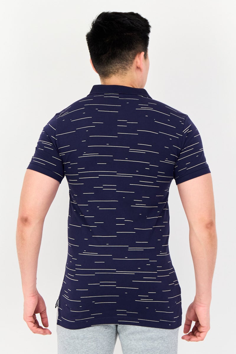 PUMA قميص بولو قصير الأكمام للرجال بتصميم نحيف، متعدد الألوان - Image 4